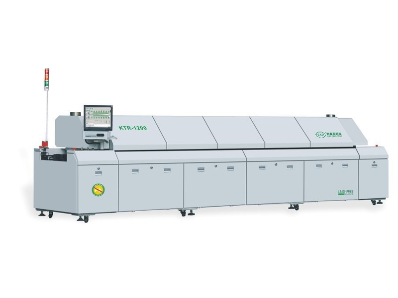 KTR-1200 Big Size Hot Air Reflow Oven With 12 Heating Zones