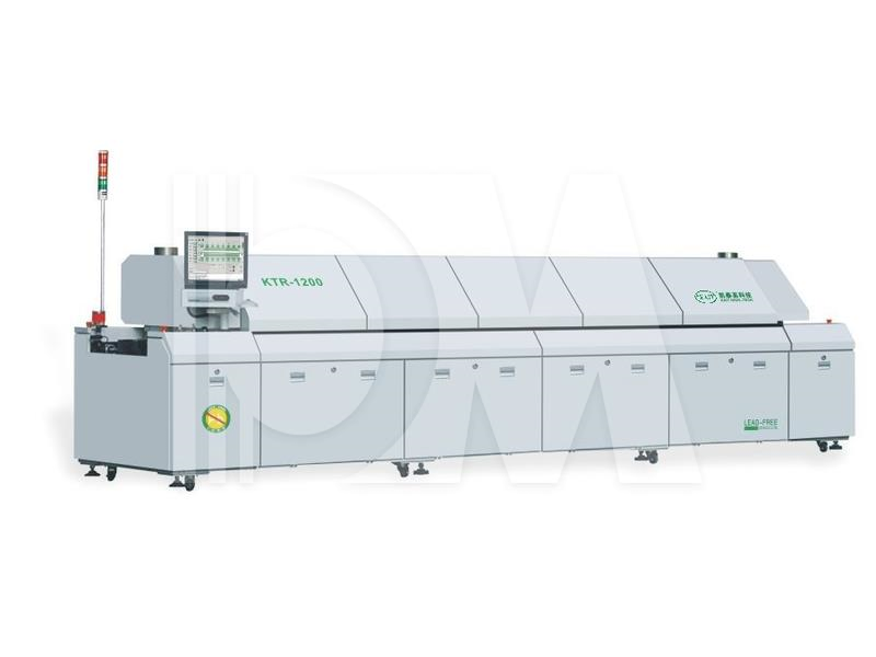 KTR-1200 Big Size Hot Air Reflow Oven With 12 Heating Zones